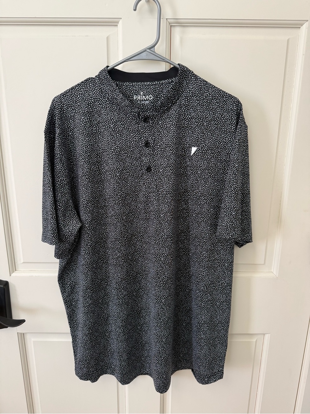 Primo Men’s Black Micro Dot Polo